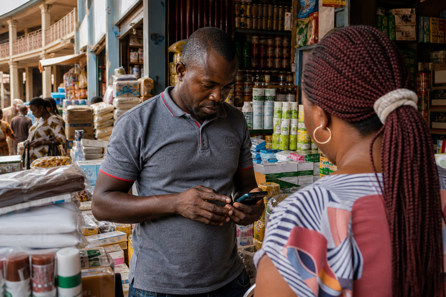 Commerce au Marché Central de Yaoundé, PStore SARL